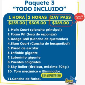 Paquete 3 "Todo incluido"